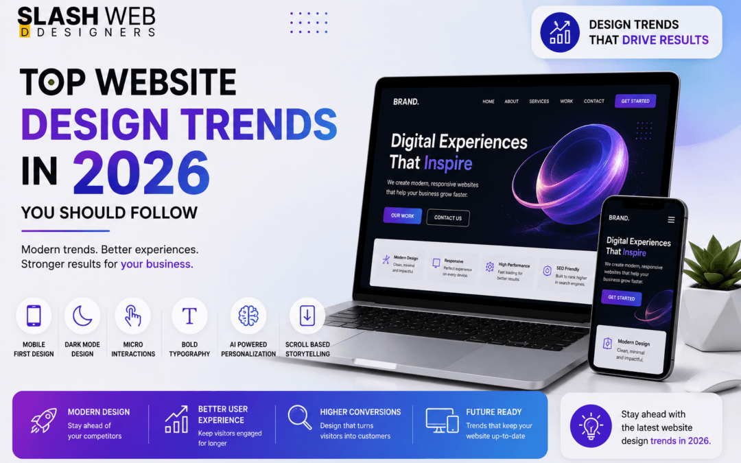 Top Website Design Trends in 2026 You Should Follow