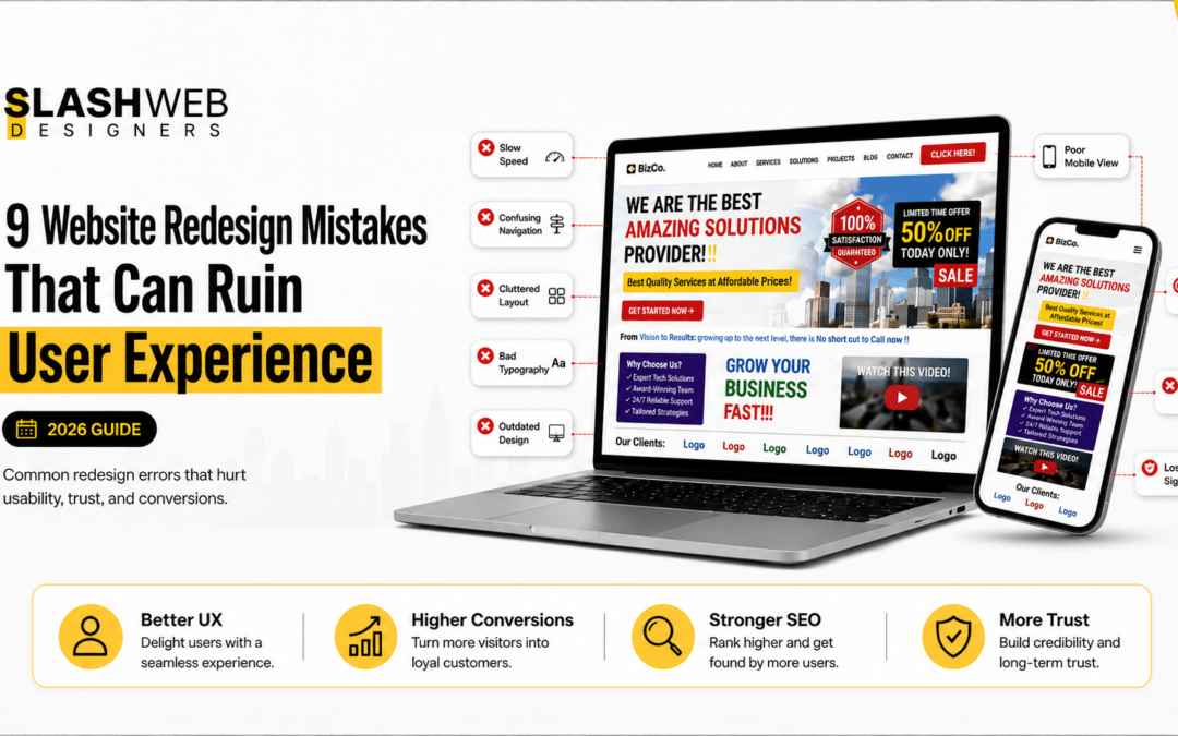website redesign mistakes to avoid 2026