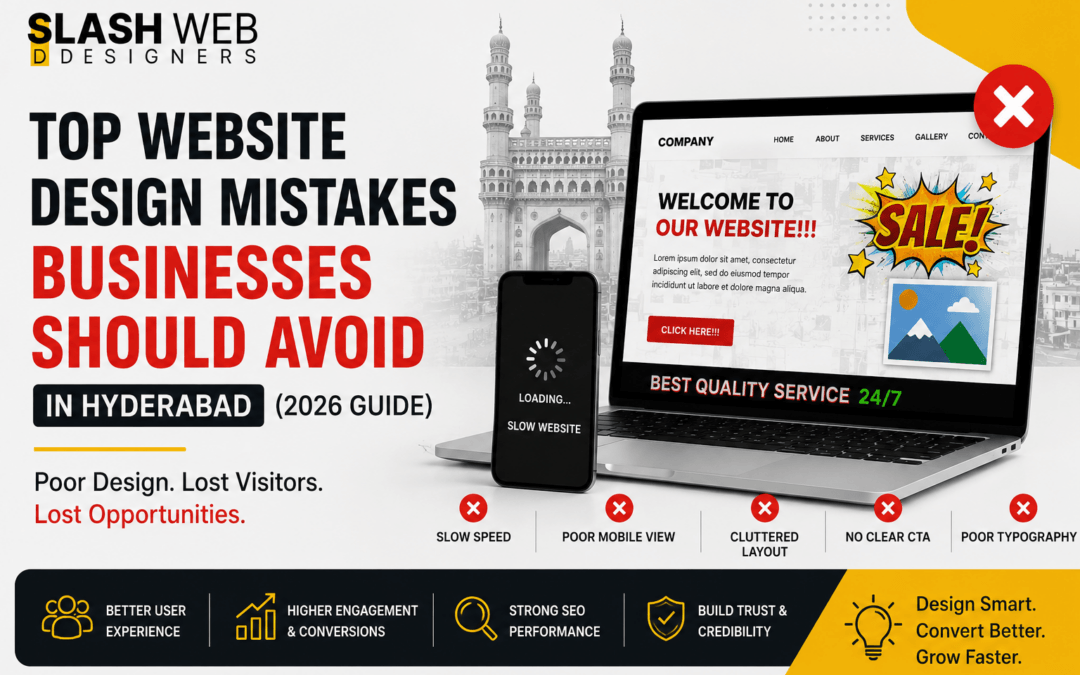 Top Website Design Mistakes Businesses Should Avoid in Hyderabad (2026 Guide)