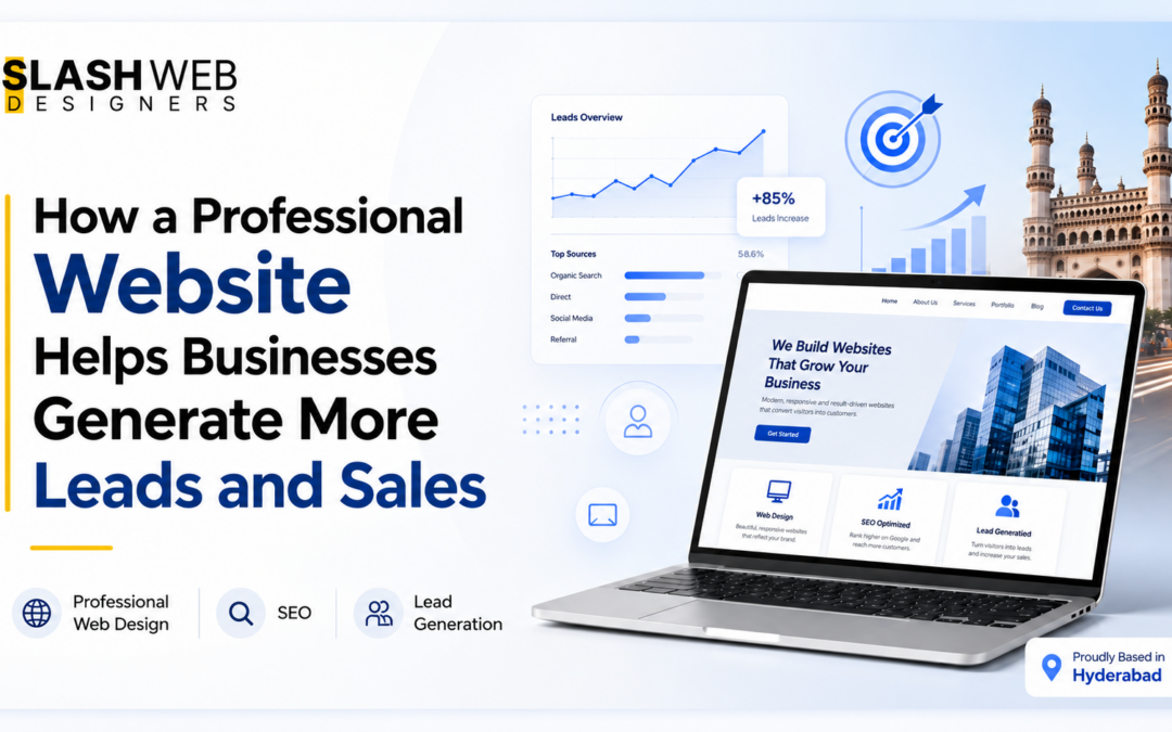 How a Professional Website Helps Businesses Generate More Leads and Sales