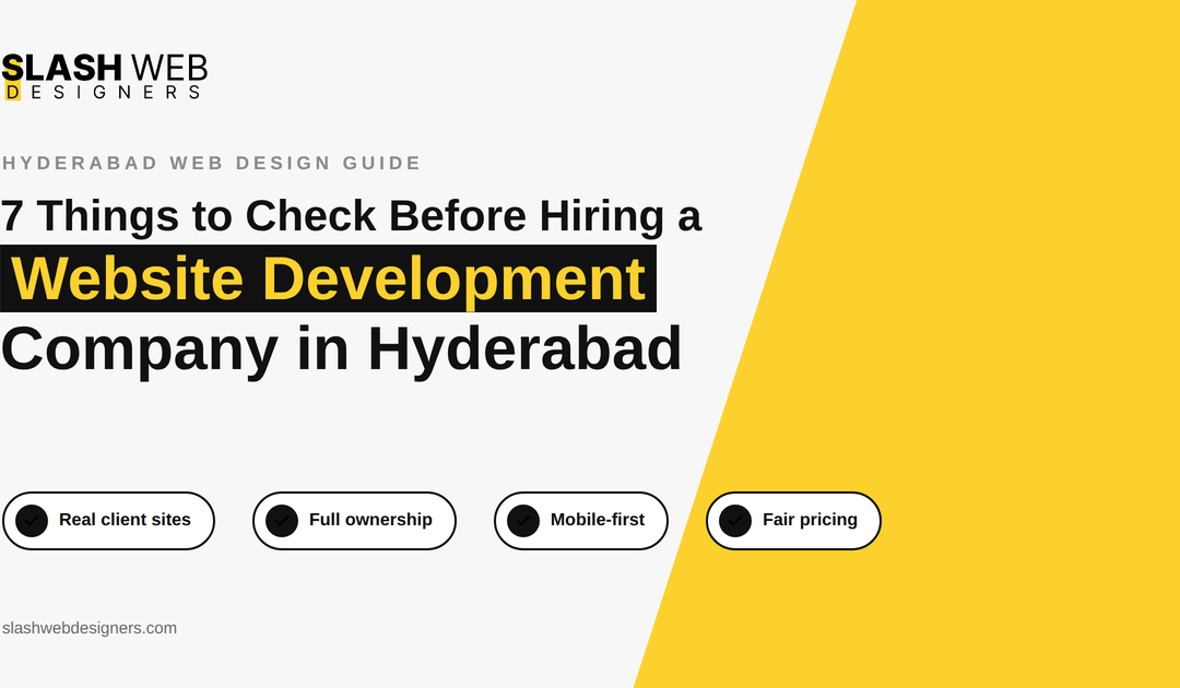 How to Choose the Right Website Development Company in Hyderabad